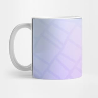 Geometric soft pastel pink purple and blue pattern Mug
